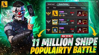 Pk4 To Pk7 Popularity Battle Journey - 11 Million Popularity Snipe - How To Win Popularity Battle