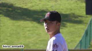 【2019年 秋季広島県高等学校野球大会】　高陽東 対 広陵 ・ 試合開始～１回表　【ネット裏Ｓ席映像】