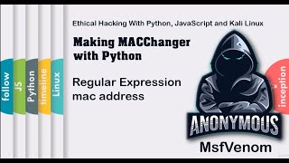Regular Expression mac address| Making MACChanger with Python | HackVenom