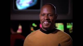 Captain Sisko meets Captain Kirk Star trek ds9