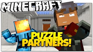 Minecraft | PUZZLE PARTNERS! | Multiplayer Puzzle Madness (Minecraft Custom Map)