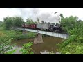 4k rare saddle tank steam locomotive pulls freight train