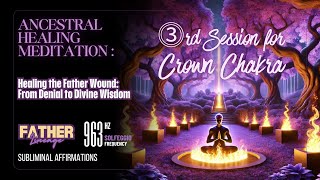 ⓷ ANCESTRAL HEALING ♂ FATHER LINEAGE 💜 CROWN CHAKRA | SUBLIMINAL MEDITATION