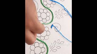 Borderline Design Embroidery !!! Hand Embroidery Designs,Embroidery Tutorial