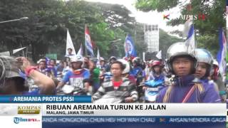 Protes, Ribuan Aremania Turun ke Jalan