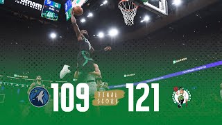 FULL GAME HIGHLIGHTS: Celtics get much-needed 121-109 win over Minnesota Timberwolves