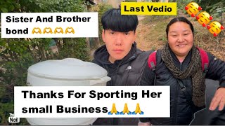 day(3)last vedio||helping my sister small business||thanks all supporter||#tibetanvlogger#tibet#bir