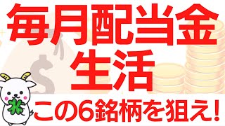 【誰でも簡単】たった6銘柄で毎月配当金をもらうポートフォリオを公開！