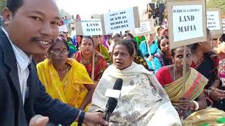 02/01/2024 BJP karyakartas sit in protest rally against CEM NCHAC Debolal Gorlosa at Harangajao NH27