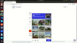 captcha solution sample video using python, selenium