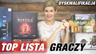 Wasza TOP LISTA │Dyskwalifikacja │GRY 4X │ Gra Miesiąca │Ulubione Gry Planszowe Graczy