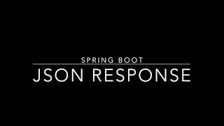 Spring Boot - JSON response
