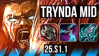 TRYNDAMERE vs LUX (MID) | Rank 6 Trynda, 800+ games | NA Master | 25.S1.1