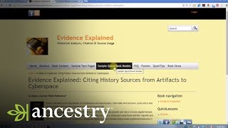 Complete and Accurate Citation of Sources | Genealogical Proof Standard | Ancestry