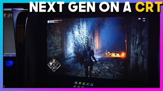 Playing the Playstation 5 and Xbox Series X on a CRT | Next-Gen 4K Raytracing on an Analog Tube!
