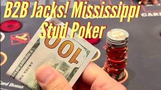 Now Playing Mississippi Stud Poker In Vegas With a $300 Buy-In.