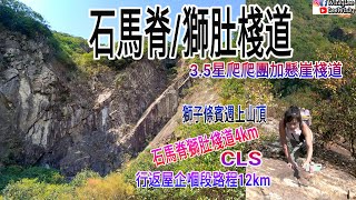 [豬扒妹山系Vlog#17][石馬脊][獅肚棧道][行12k回家]慈雲山→石礦場→石馬脊→獅肚棧道→獅子山頂-›北脊落引水道→衛奕信徑第五段→沙田坳道→扎山道→牛池灣街2021-02-17-winly