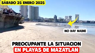 Asi las PLAYAS de MAZATLAN con la SITUACION que pasa en SINALOA 😨😱 #envivo #mazatlan