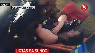 Buntis na na-trap, na-suffocate sa sunog sa Pasay, himalang nakaligtas