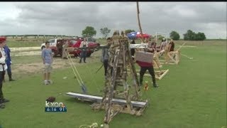 Students build ancient siege weapons