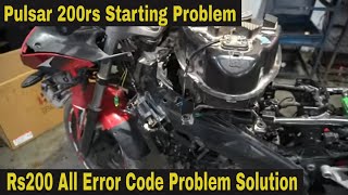 Pulsar 200rs Starting Problem Solution, Pulsar rs200 All Error Code Solution