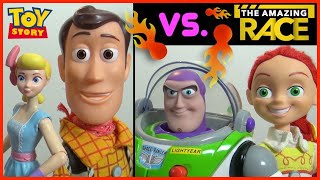 Toy Story | Mountain Climb Amazing Race Ep2 | Woody Buzz Lightyear Bo Peep Jessie Zurg Bunny CBS 33
