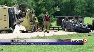 Married couple killed after crash in Burlington