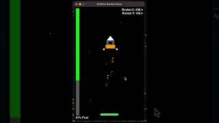 Rocket Landing Game in Python - Part 1/7⚡️ #shorts #coding #programming #python