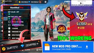 FREE FIRE NEW MOD MENU || UNLIMITED DIAMOND HACK || FF MOD MENU APK 2025