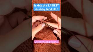 Is this the easiest stretchy bind off for knitting? It’s definitely my favorite. #knittingtutorial