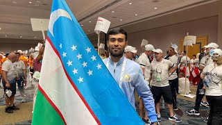 Opening ceremony The world games 2022 Birmingham Alabama USA Uzbekistan Team