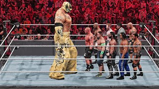 WWE 2K19 Giant Rey Mysterio vs Mini WWE Superstars Match!