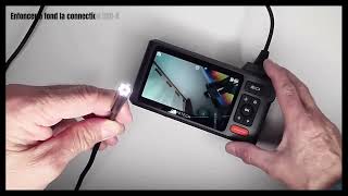 DEPSTECH Caméra Endoscope Industriel Double Objectif IPS 5' Pouces, Utile et efficace