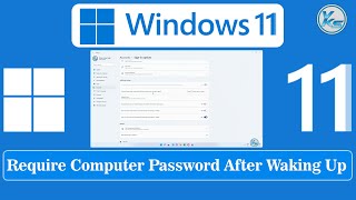 ✅ How To Require Computer Password After Waking Up From Sleep in Windows 11
