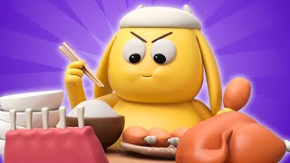 AstroLOLogy | Sumo Eating Challenge🍗 Kids Animation | Funny Cartoons For Kids | Cartoon Crush