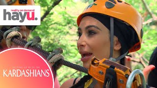 Kim Freaks Out While Zip Lining in Thailand | Season 9 | Keeping Up With Kardash