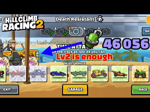 46056 PUNTOS en Evento de equipo resistente a la muerte ️ ️ Hill Climb Racing 2