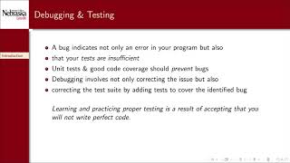 9.1 - Debugging - Introduction