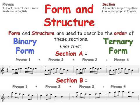 What is the form of a piece that has two sections that are the same with a different section in the middle?