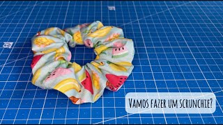 Como fazer um scrunchie - passo a passo de costura