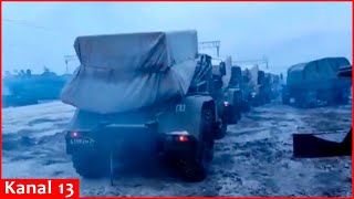 Footage of hundreds of tanks, equipment being sent from factory in Russia’s Ural region to frontline