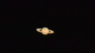 25cm反射望遠鏡から見た土星 / Saturn through 10-inch reflector telescope