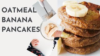 Oatmeal Banana Pancakes | Healthy Pancake Recipe