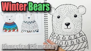🎨 How to Draw a Winter Bear