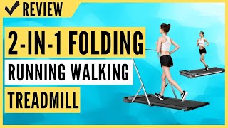RHYTHM FUN Treadmill Under Desk Treadmill 2-in-1 Folding Running Walking Treadmill Review