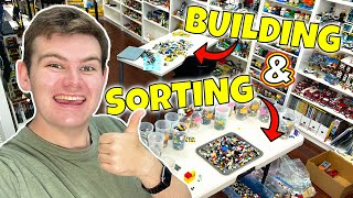 I'M RESORTING MY LEGO COLLECTION & BUILDING LEGO SETS (BL18 Vlogs)