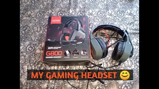 My new gaming headset.. Plextone g800 gaming headphone review