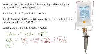 IV Rate    Calculating Time