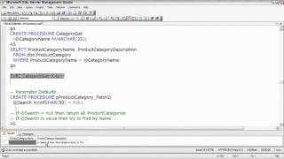 SQL Server Passing Parameters