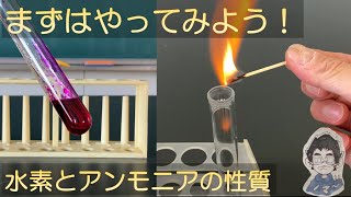 中１理科　気体の性質②　水素とアンモニアの性質